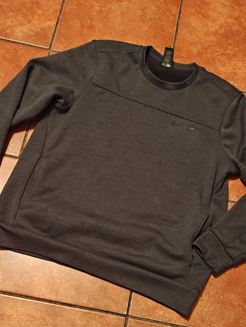 Spyder Men's Crewneck Sweater - Dark Charcoal